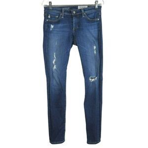 Adriano Goldschmied The Legging Ankle Jeans Women's Size 27 Medium Wash Blue Den